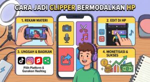 Cara Jadi Clipper Streamer Sukses Hasilkan Cuan Modal HP
